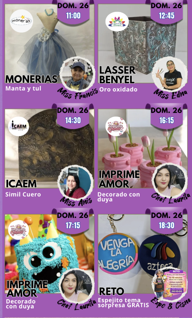 Seminarios Vip Domingo Naucalli, aprende DIY con los Expertos