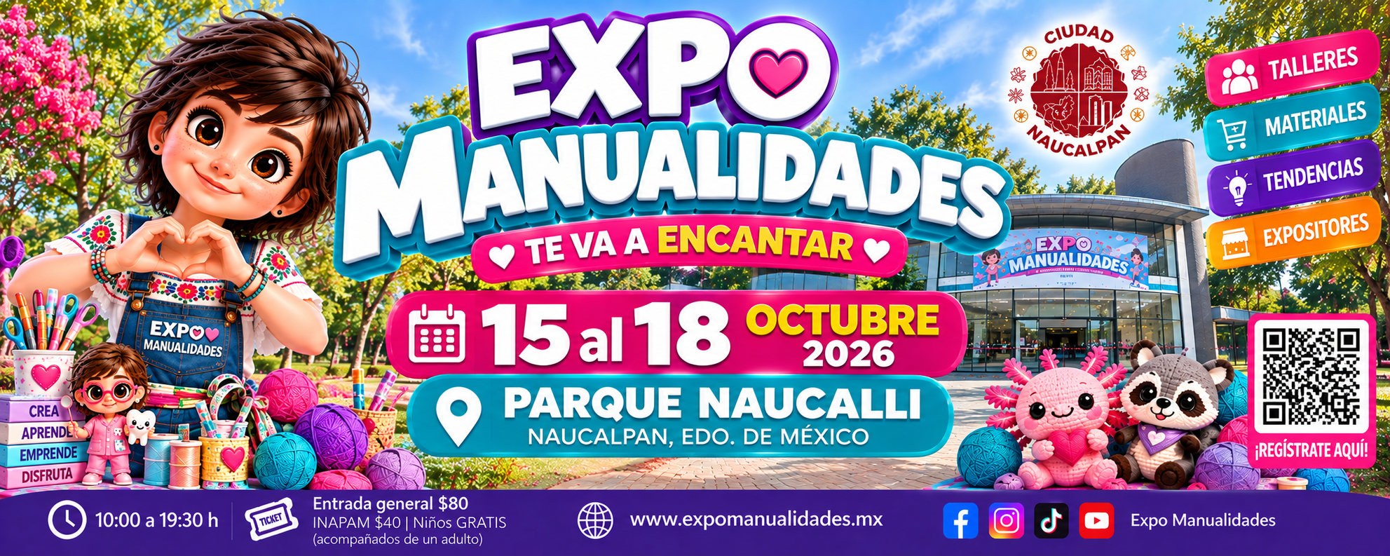 Expo Manualidades naucalli del 15 al 18 de Octubre