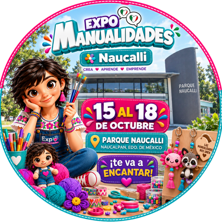 Expo Manualidades Naucalli Oct 15 al 18 2026
